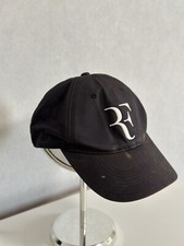 Roger Federer Nike Legacy 91 Baseball Cap RF Adjustable Back Dri Fit Black Mens