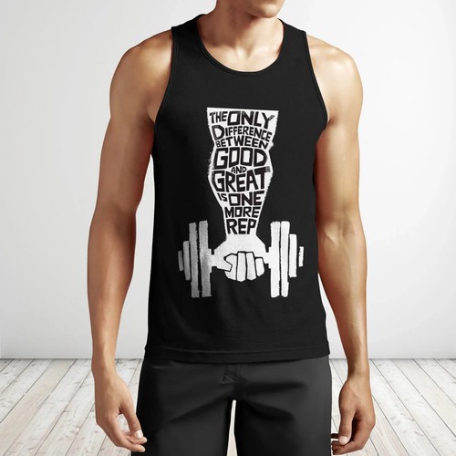 Gym Men Tank Tops Weightlifting Motivation Quotes For Gift Size S-3XL
