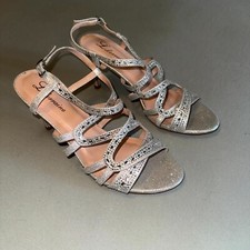 Lauren Lorraine Remy Womens 9.5 Slingback Sil...