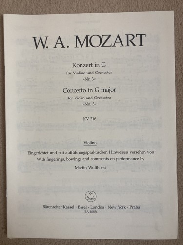 Mozart: Violin Concerto No. 3 in G Major, K216 - Picture 5 of 6