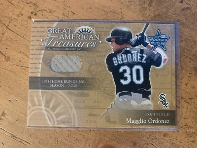 2001 Leaf Rookies and Stars Great American Treasures #GT2 Magglio Ordonez