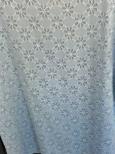 Covington Womens Size 20/22w Ice Blue Stretchy Blouse with cutouts - Picture 5 of 6