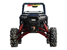 SuperATV 7-10" Lift/Rhino 2.0 Axles/Piggyback Shocks for Polaris RZR S 1000-Red