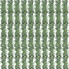 10 Pack Artificial Eucalyptus Garland with Willow Leaves 6.4 Ft Artificial Green