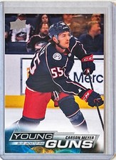 2022-23 Upper Deck Series 1 Young Guns #231 Carson Meyer Columbus Blue Jackets