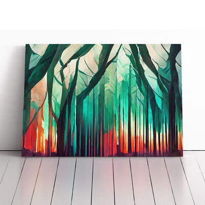 Dreamlike Abstract Forest Vol.3 Canvas Wall Art Print Framed Picture Home Decor