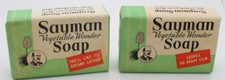 Vintage Sayman's Vegetable Wonder Soap Pair 2 Wrapped Bars 3.3 oz each St. Louis