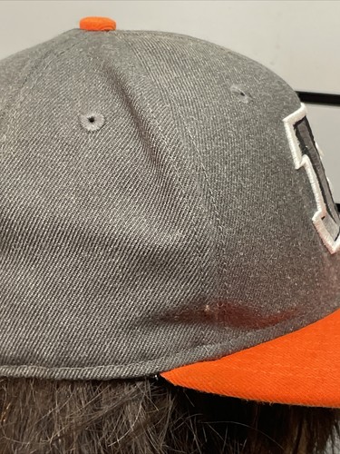 Cincinnati Bengals Hat New Era 59Fifty Gray Fitted Cap Size 7 -1/4 NFL Football - Picture 9 of 13