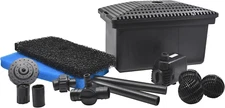 Pond Boss Medium Filter Kit with Pump for Ponds and Water Features
