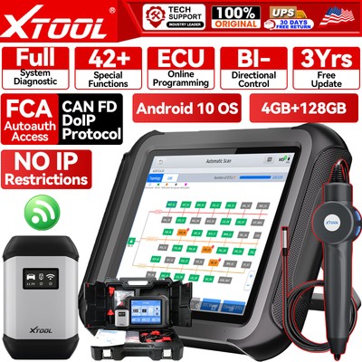 XTOOL D9S PRO Car Bidirectional Diagnostic Scanner Topology Coding Programming