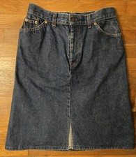 Vintage 70s Levi  s Orange Tab High Rise Denim Jean Skirt USA 28 970840214