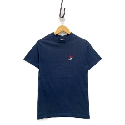 90's Stussy Embroidered Skull T Shirt Size Small Made in USA Blue