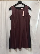 Women's   Burgundy Faux Leather Front/ Black Back By Romeo & Juliet Size M NWT