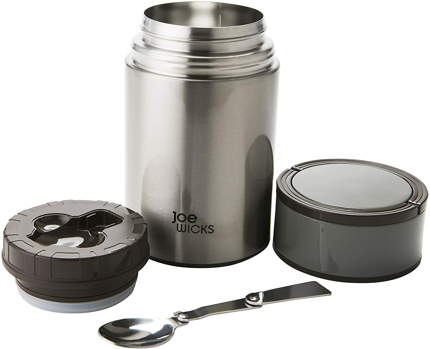 JOE WICKS STAINLESS STEEL FOOD STORAGE FLASK PORTABLE FOOD CONTAINER WITH HANDLE Picture 2 of 6