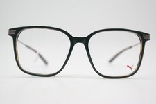 Glasses PUMA PU02060 Green Brown Silver Oval Frame Eyeglasses New