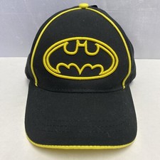 Batman DC Comics Youth Hat Ball Cap Snapback Yellow Black kids gifts