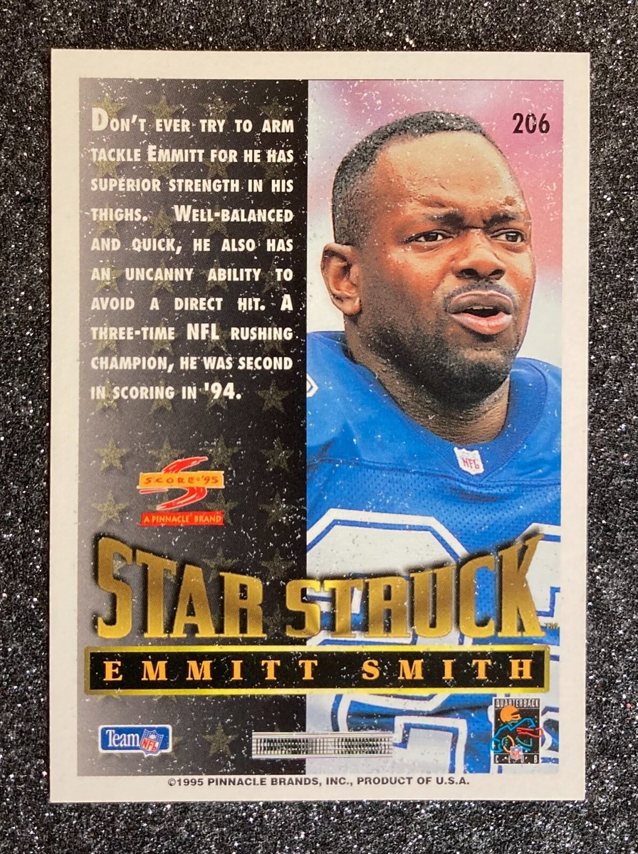 1995 Score Star Struck Emmitt Smith #206 Football Card Dallas