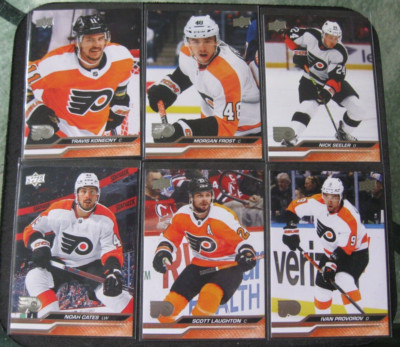 PHILADELPHIA FLYERS 6-CARD LOT 2023-24 Upper Deck KONECNY/FROST/SEELER/CATES...