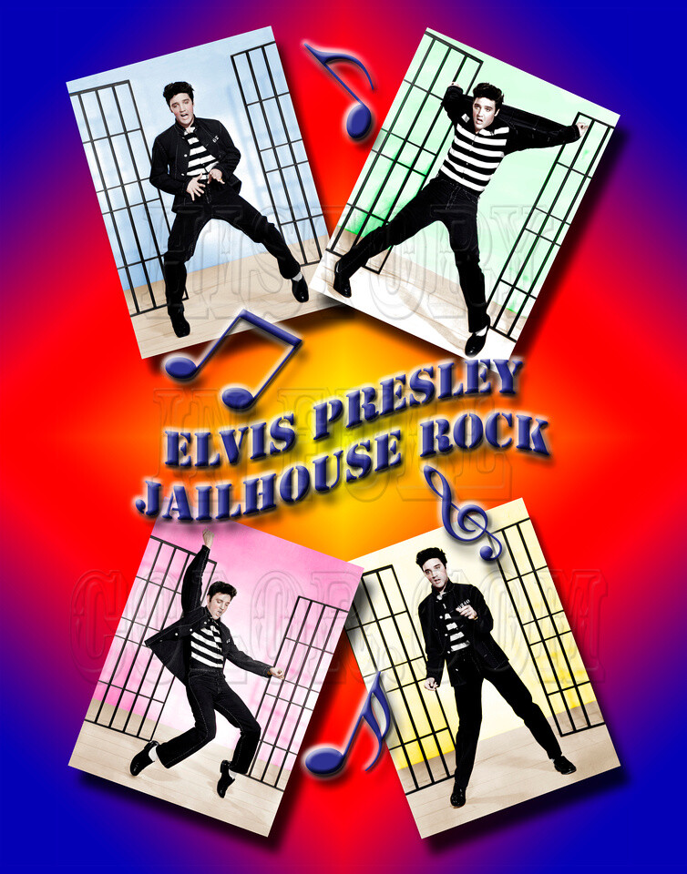 Elvis Presley Jailhouse Rock color photo poster | eBay