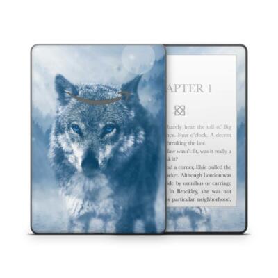 Amazon Kindle Paperwhite Skin Aufkleber Modell mit 6,8'' Design Wolf-blue-eyes