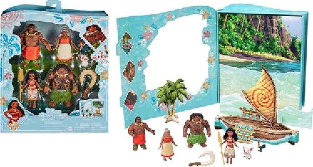 (TG. Piccolo) Mattel Disney Princess - Set Personaggi Vaiana, con 6 Personaggi C