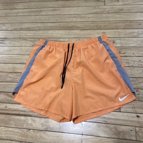 Nike Dri-Fit Stride Shorts Men XL Orange Gray Drifit 5" Lined Running Shorts XL - Picture 13 of 17