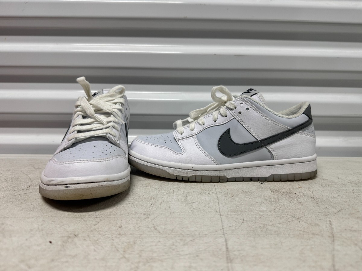 Nike Dunk Low White Silver Reflective Swoosh GS FV0365-100 Nike Dunk Low White Silver Reflective Swoosh GS FV0365-100