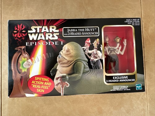Star Wars Episode I Jabba the Hutt with 2-headed Announcer -Factory Sealed