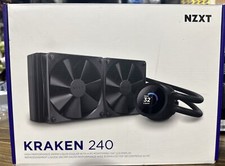 NZXT Kraken 240mm CPU Liquid Cooler Customizable LCD RL-KN240-B1 AIO