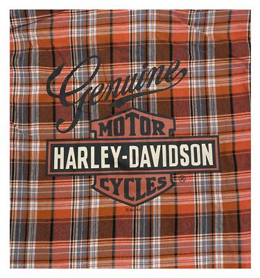Harley-Davidson Little Boys' Brushed Long Sleeve Button Plaid