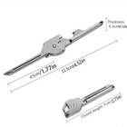 EDC 6-in-1 Multi-Function Tool Utility Key SILVER Stainless Steel USA SELLER 001 — photo 4