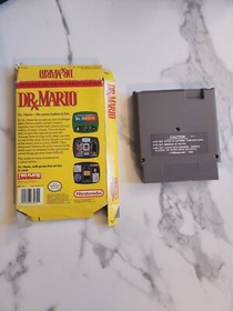 Dr. Mario. Solo gioco e scatola - NES Nintendo. Autentico. Testato. Buono