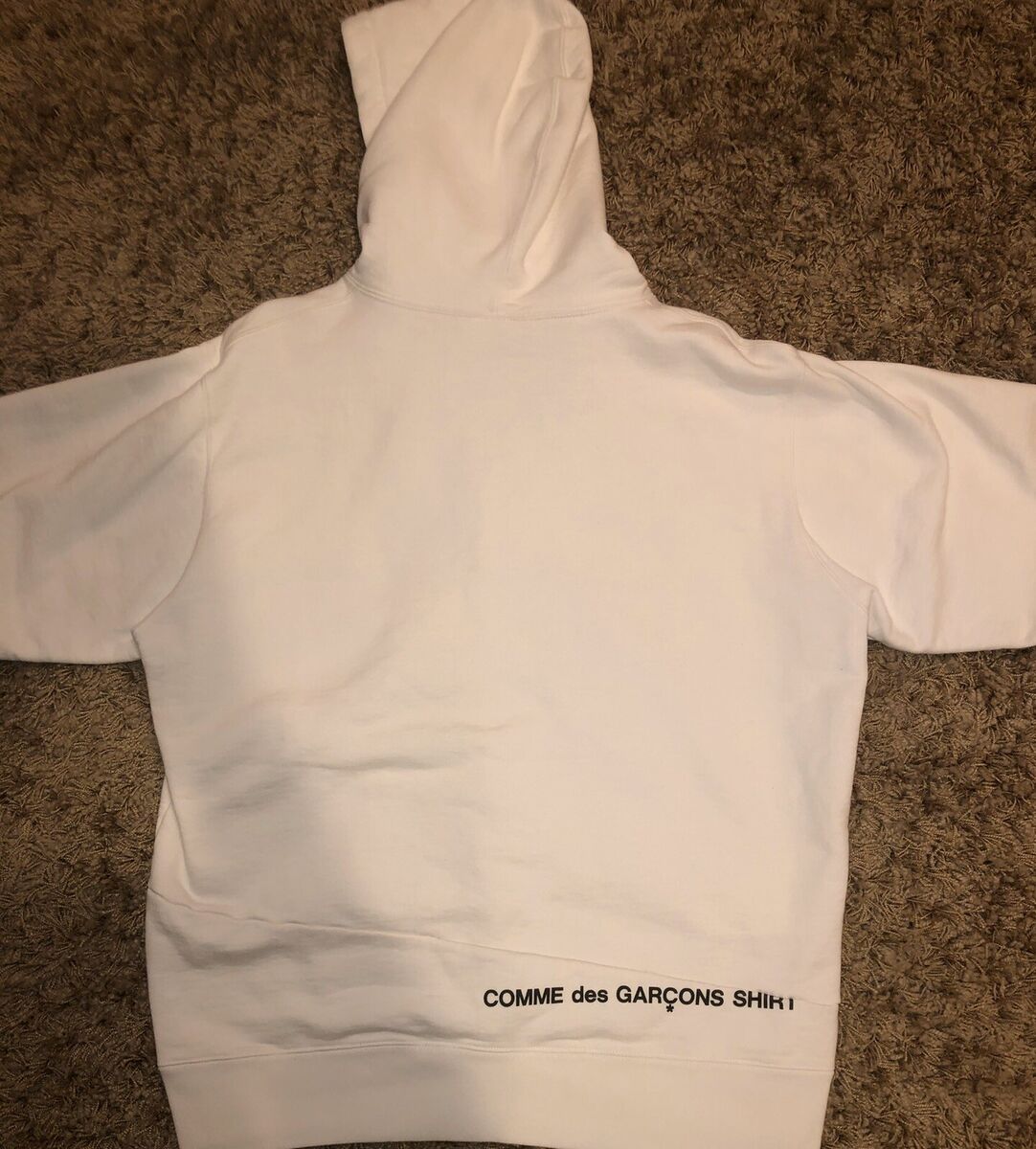 Supreme Comme des Garcons Split Box Logo Hooded Sweatshirt