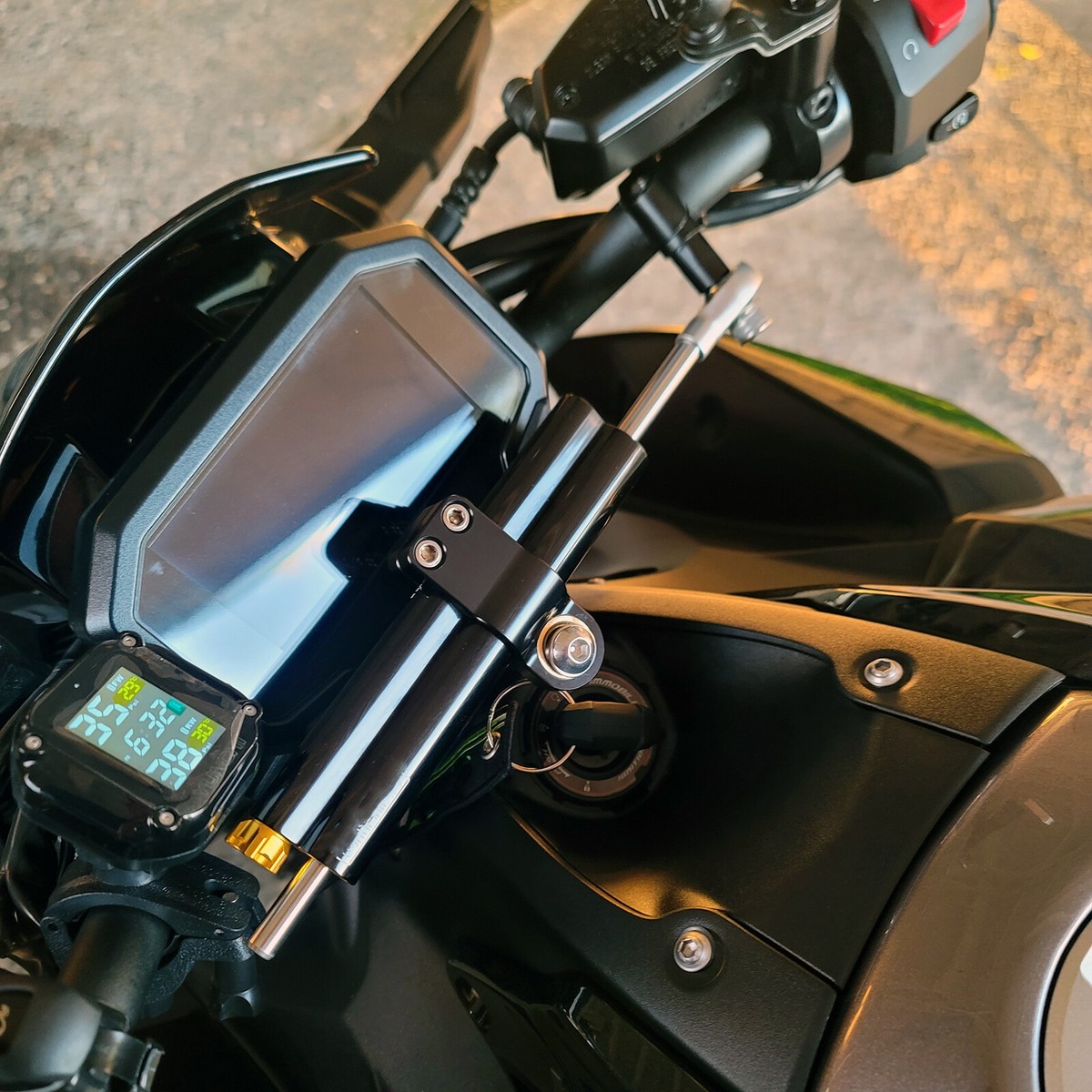 Ammortizzatore Sterzo SPANN Per Kawasaki Z900 2017-2022 - In Alluminio CNC, Antivibrazione - Foto 11