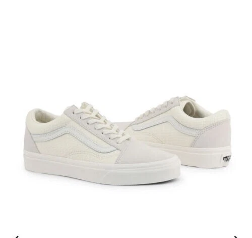 VANS OLD SKOOL WOVEN CHECK LOW women s 9 Mens 7.5 SHOES Marshmallow VN0A38G1VMT