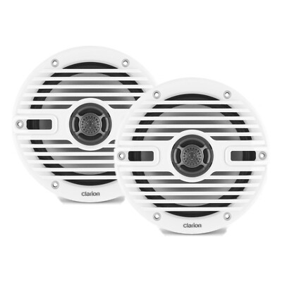 Clarion Klassische Koaxial Lautsprecher 6.5'' 30W RMS Marine Gitter Wei� Schwarz