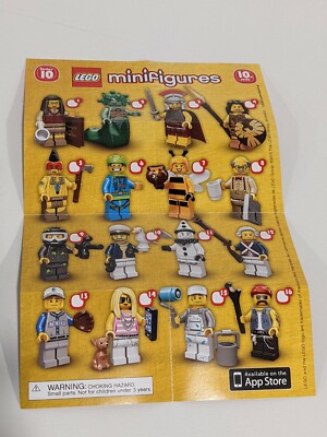 Lego Series 10 Minifigure Checklist | eBay
