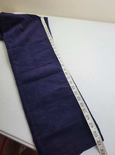 Coldwater Creek Navy Blue Straight Leg Corduroy Pull On Pants Women's Size 12 - Picture 5 of 10