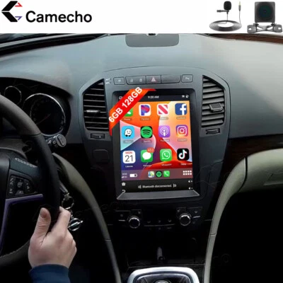 CAMECHO 6+128GB Android 13 9.7" Autoradio Carplay Navi Für Opel Insignia A 2008-2013 Kam