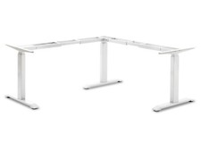 elektrisch höhenverstellbares Eck-Tischgestell OFFICE ONE Memory-Funktion weiß