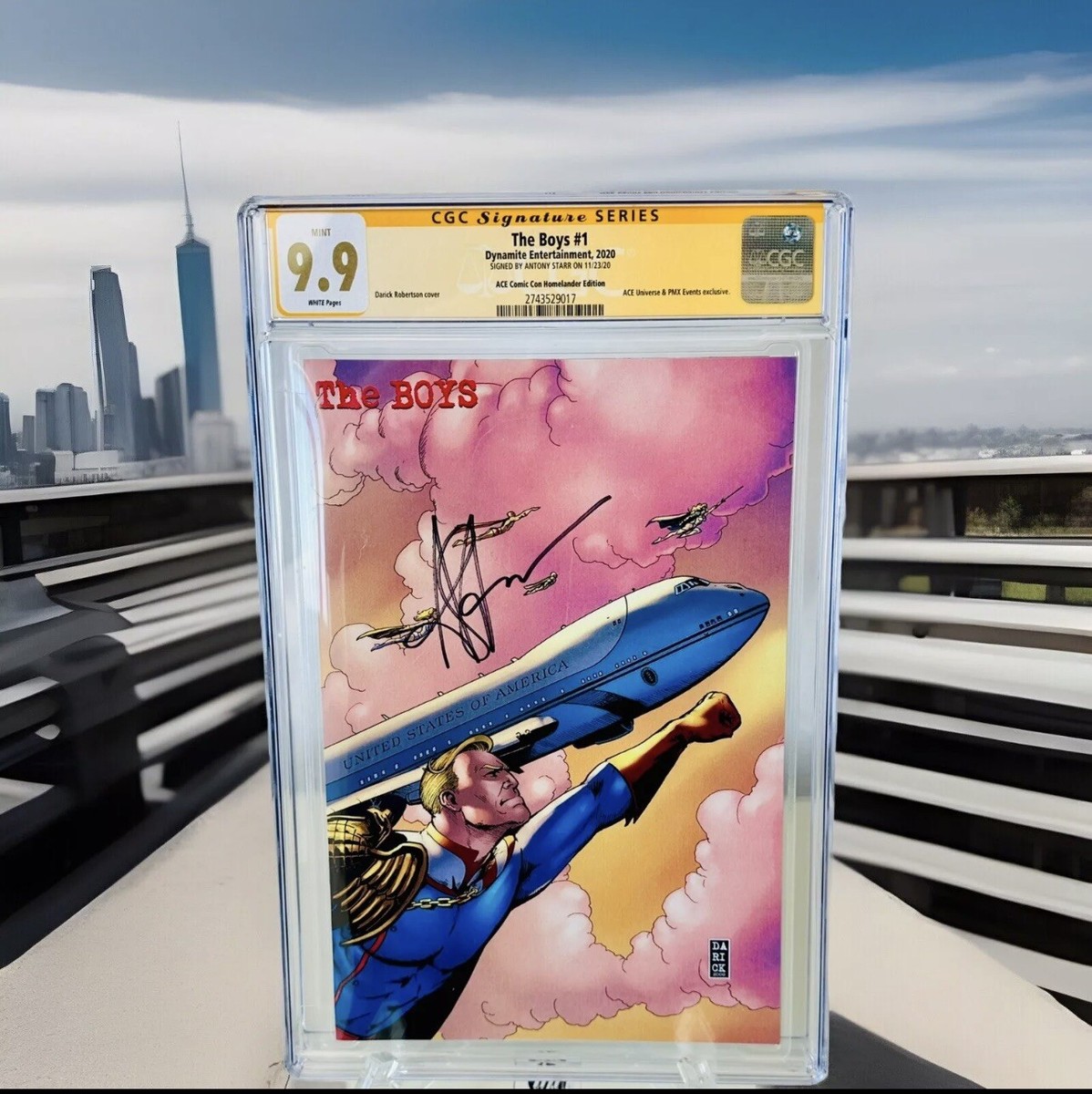 ANTONY STARR 🌟SIGNED THE BOYS #1 (2020) HOMELANDER CGC AUTO