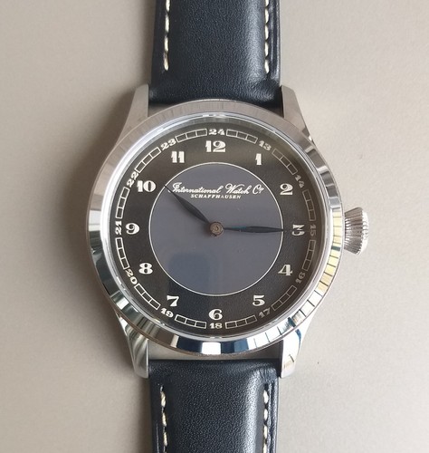 Vintage IWC Schaffhausen Marriage Watch 1920’s 42mm Steel Aviator Case TOP