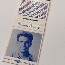 Warren Beatty Bio Vintage Matchbook Cover MB60-4