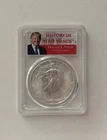 TRUMP 2017 Silver Eagle PCGS MS69  ~ Donald Trump Label ~ History in Your Hands