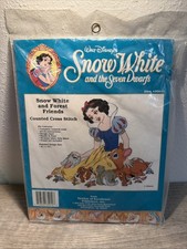 Vintage Snow White Disney Cross Stitch Kit "Forest Friends" Sealed 35010