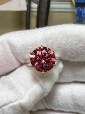 2.00Ct Round Cut Natural Red Garnet Gemstone 14K White Gold Luxurious Ring