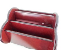Desk Organizer TV Remote Control Caddy Wooden Rotatable Storage Holder Rack