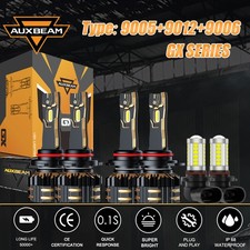 Auxbeam 900590129006 Canbus Led Headlight Fog Bulbs Combo Super White Bright Auxbeam 900590129006 Canbus Led Headlight Fog Bulbs Combo Super White Bright