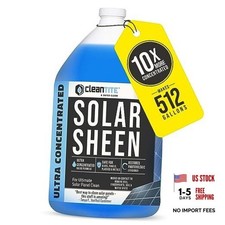 Solar Panel Cleaner 1 Gallon Makes 512 G - Super 128 Fl Oz Pack of 1 
