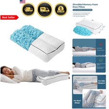 Knee Pillow Memory Foam Side Sleep Support for Hip Leg Pain Relief